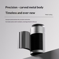 Diffuseur d'arômes métallique pour voiture, régulation à trois niveaux, capacité 10-20 ml, fixation sur porte-gobelet, démarrage/arrêt intelligent avec la voiture