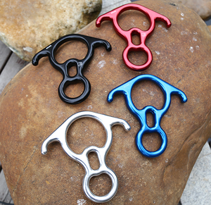 Alat <span class=keywords><strong>Belay</strong></span> Panjat Tebing ANT5PPE 50KN, Peralatan Rappelling Penurun (Descender) Bentuk 8 untuk Penyelamatan, Sistem 8 Tali dengan Slot <span class=keywords><strong>Belay</strong></span> Bertelinga Bengkok - Product Image 5