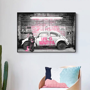 <span class=keywords><strong>Banksy</strong></span> Graffiti dipinti su tela "la vita è breve gelida l'anatra" poster e stampe <span class=keywords><strong>di</strong></span> <span class=keywords><strong>arte</strong></span> <span class=keywords><strong>di</strong></span> strada immagini da parete decorazioni per la casa - Product Image 2