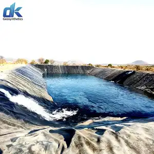 0.5mm Pond Liner 1.5mm Landfill Waste Treatment Water Dams Liner Mining Industry Reservoir 2mm HDPE Geomembrane Liner