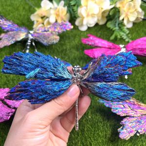 Cristales curativos, artesanías, adornos de libélula, Arco Iris, Aura, turmalina <span class=keywords><strong>negra</strong></span>, mariposa para Decoración - Product Image 3