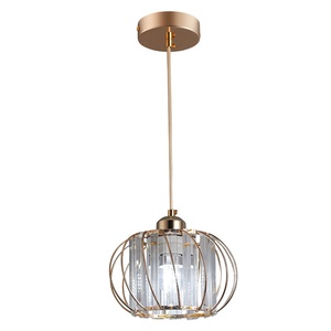 Hängeleuchter im Französischen Goldstil für Restaurants: Modernes Design mit LED-Glasstreifen und Lampenschirm - Product Image 2