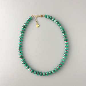 Handmade Boho Summer Beach Holiday Jewelry Chunky Mixed Gemstone <strong>Candy</strong> Crystal Bead <strong>Necklace</strong> for Women - Product Image 6