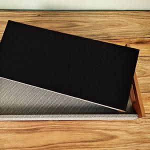 SanHui OEM & ODM Plateaux de service rectangulaires en cuir texturé rustique Poignées en bois Bureau de salon simple en cuir couleur bois - Product Image 5