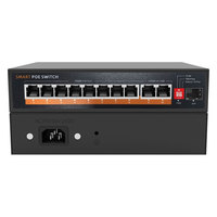 MEIWEISI MWS-SG821Q Enterprise 8+2+1F Full Gigabit Smart POE Switch 48V Watchdog VLAN Extender Port untuk Hotel, Taman, dan Perumahan