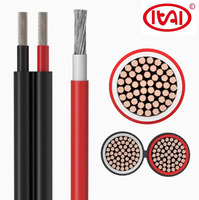 Cable Solar de Cobre Estañado 8AWG con Aislamiento XLPO y Cubierta de PVC, Bajo Voltaje 1.8KV/3KV, para Sistemas Solares
