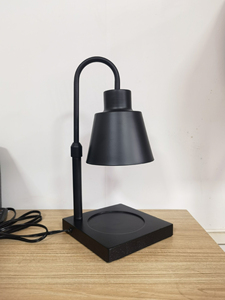 Lámpara de Mesa Moderna Escandinava de Madera con Brazo Ajustable, Pantalla Cónica, LED E14 2000K, Luz Cálida Suave, Interruptor de Botón, Cuidado de la Vista - Product Image 3