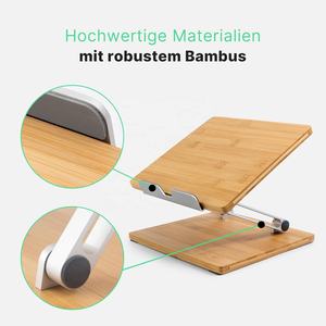 <strong>Bamboo</strong> Vertical Laptop Stand For Desk <strong>Bamboo</strong> Laptop Stand Compatible With More Laptops - Product Image 2