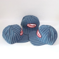 Casquette plate à visière plate en coton 100% avec logo brodé personnalisé à 5 panneaux, rayures, performance sportive, Gorras OEM, patch tissé, snapback