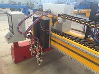 Machine de découpe de gaz oxygène à flamme plasma CNC à têtes multiples pour le métal