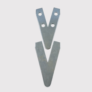 Triangular Four Hole Bracket Aluminum Alloy Picture <b>Frame</b> <b>Mounting</b> Hardware Durable Blue Zinc Coated Iron Metal Bracket Set - Product Image 3
