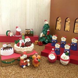 Décoration de Noël de style japonais Qingh, Père Noël, renne, traîneau, ornements en résine, petits objets artisanaux - Product Image 2