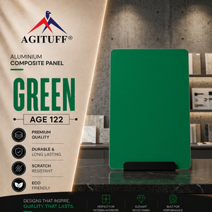Panel Compuesto de Aluminio (ACP) AGE-122 GREENPVDF, Ligero, Ignífugo, Antiestático, de 3mm/4mm, para Edificios de Oficinas Modernos y Talleres - Product Image 2