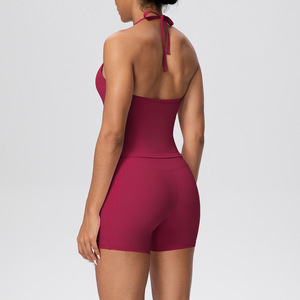 Conjunto Deportivo de 5 Piezas para Mujer, Bra Deportivo de Yoga Cómodo y de Alta Calidad, Shorts de Cintura Alta para Correr, Tallas Grandes - Product Image 3