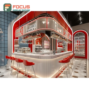 Exhibidor de Café Premium, Estante de Exhibición de Productos para Minoristas, Exhibidor de Productos para Cafetería de Madera Natural - Product Image 5