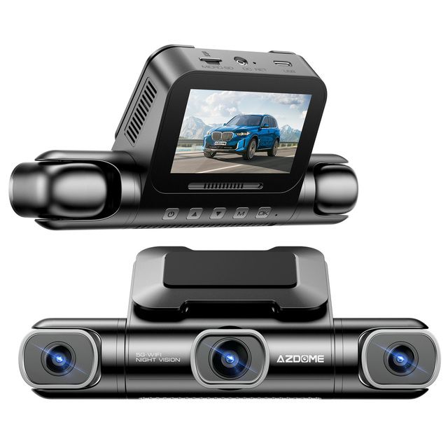 AZDOME M660-4CH Dash Cam for Car 2K+1080P+1080P+1080P Dash Cam 4 Camera G-sensor Dashcam 24H Parking Monitor DVR Camera for Car