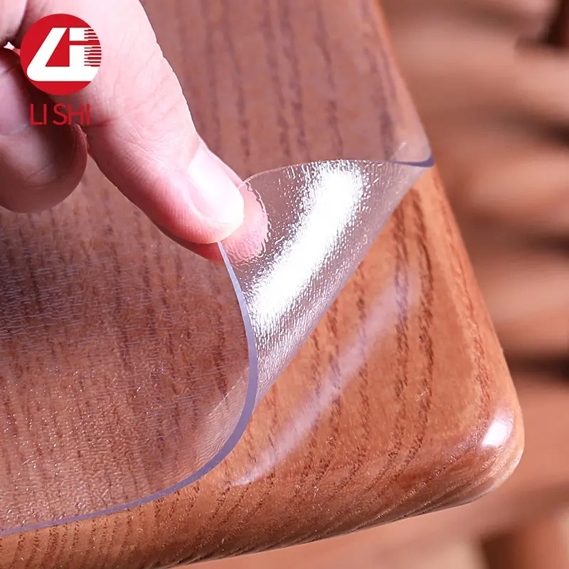 Einfach waschbare 1,5 mm 2 mm 3 mm superclear flexible Kunststoff-PVC-Rolle für Tischtuch