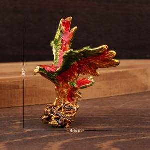 Figurine de coq en métal, en alliage, faite à la main, décoration d'intérieur, ornement de table, sculpture d'oiseau traditionnelle, décoration de la maison - Product Image 4