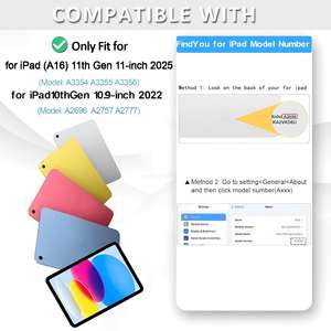 Funda protectora para tablet con airbag, compatible con iPad de 10ª y 11ª generación, para iPad Air 11, protección a prueba de golpes. - Product Image 2