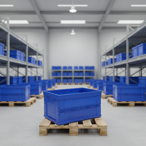 Caja <span class=keywords><strong>de</strong></span> Almacenamiento <span class=keywords><strong>de</strong></span> Plástico Plegable Directo <span class=keywords><strong>de</strong></span> Fábrica, Diseño <span class=keywords><strong>de</strong></span> Plegado Instantáneo, Ahorra un 75% <span class=keywords><strong>de</strong></span> Espacio al Vacío, para el Hogar y Logística - Product Image 1