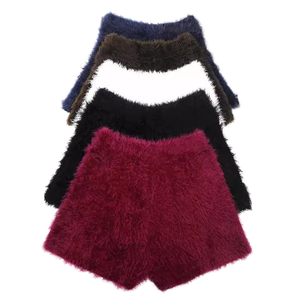Nuevos Pantalones Cortos de Punto para Mujer, Diseño Moderno Luxe Enterprises 2026, Cintura Elástica Roja, Transpirables, Ajustados, Casuales y Elegantes - Product Image 1