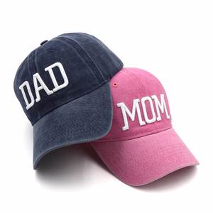 Casquette de baseball vintage en coton lavé à 6 panneaux avec logo brodé 3D personnalisé - Product Image 3