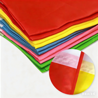 Drapeau rectangulaire coloré en polyester rouge, jaune et bleu pour cérémonie d'ouverture de compétition sportive, idéal pour le team building en extérieur - Vente chaude