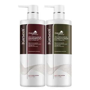 Karseell bio hair conjunto de cuidado, etiqueta privada, espessamento do cabelo, anti perda, natureza, biotin, shampoo e condicionador