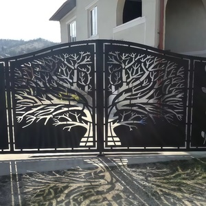 Hermosa Puerta <span class=keywords><strong>de</strong></span> <span class=keywords><strong>Hierro</strong></span> Forjado con Control Remoto, Puerta <span class=keywords><strong>de</strong></span> Entrada <span class=keywords><strong>de</strong></span> <span class=keywords><strong>Hierro</strong></span> <span class=keywords><strong>para</strong></span> Casa y Jardín, Reja <span class=keywords><strong>de</strong></span> Seguridad, Puertas Corredizas y Batientes <span class=keywords><strong>de</strong></span> <span class=keywords><strong>Hierro</strong></span> - Product Image 1