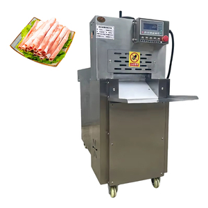 Machine à trancher la viande semi-automatique, lame en acier inoxydable, épaisseur réglable de 2,5 mm à 15 mm, pour trancher la viande fraîche - Product Image 1