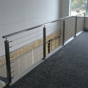 Kits de garde-corps d'escalier modernes DAIYA avec main courante de <span class=keywords><strong>balustrade</strong></span> en fil noir - Product Image 4