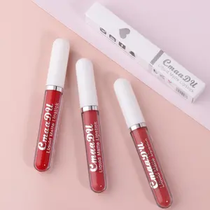 Cmaadu Lippen Make-Up 18 Kleuren Glitter Flip Diamant Lipgloss Fluwelen Matte Lip Tint Waterdicht Langdurige Shimmer Vloeibare Lipstick