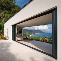 Maßgefertigte Schiebefenster für Balkone mit Thermischer Trennung aus Aluminium und Gehärtetem Glas Horizontale Hurrikan-Sichere Aluminium-Schiebefenster