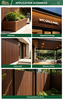 Planches de terrasse extérieures en WPC antidérapantes, imperméables, ignifuges, écologiques, à emboîtement, lisses, co-extrusion, grain de bois