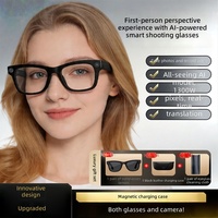 Lunettes de sport intelligentes IA avec caméra HD 1300W, reconnaissance de traduction photo/vidéo, puce MT5 et étui de chargement pour la course et les sports de plein air