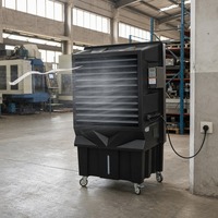 Refroidisseur d'air évaporatif portable extérieur à grand débit d'air 23 000 m³/h, ventilateur de ventilation évaporatif industriel et commercial