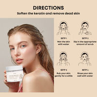 Soin coréen pour la peau : Gommage visage à la noix, beurre de karité et centella asiatica – Nettoyage en profondeur, affinage des pores, exfoliant, lissant et hydratant