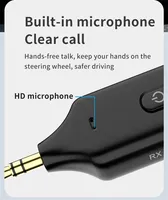 5.1 Handsfree bellen draadloze audioadapter met 3.5mm stereo jack & 35 AUX poorten voor autokit, pc, tv, hoofdtelefoons, privé mal China