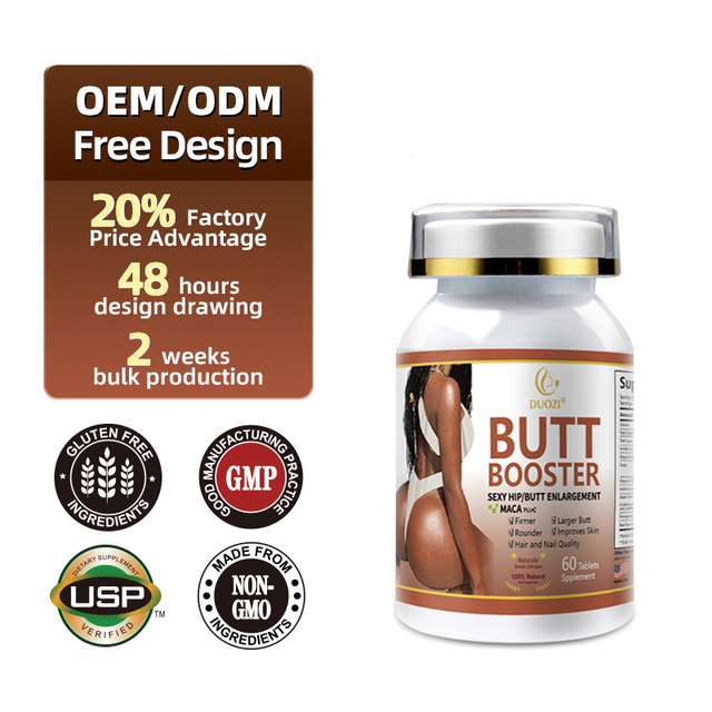 Duozi Premium Herbal Supplements Booty Enhancement Tablet Natural Butt Booster to Sculpt Your Curves