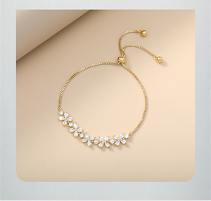 High Quality <b>Copper</b> 5A Zircon Pull <b>Bracelet</b> For Women A Versatile <b>Bracelet</b> Suitable For Ladies - Product Image 4