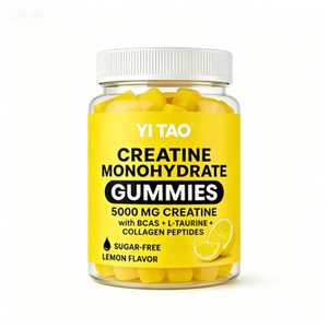 OEM <b>Creatine</b> Monohydrate Gummies with BCAA L-Taurine Collagen Sports Supplement for Strength Endurance Support - Product Image 1