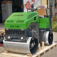 Compacteur routier à double tambour de 1,5 tonne de haute qualité, diesel, pour asphalte, béton, terre, machines de construction CE