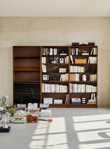 XUXIE bibliothèque créative Style minimaliste italien support de rangement en bois massif multicouche affichage réglable bureau à domicile intégré - Product Image 4