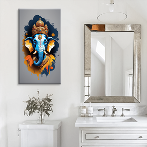 لوحة قماشية تزيينية لصورة فيل، ملصق للمنزل، مناسبة لتعليقها في قاعة المدخل وغرفة المعيشة - Product Image 3