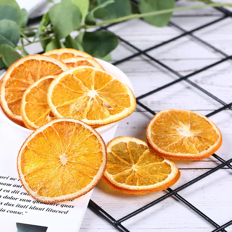 Md14 alimentos naturais secos de frutas e chá, frutas secas de laranja