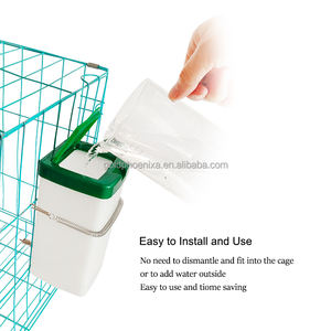 QA 500ml 1L bottiglia di plastica automatica di coniglio acqua in acciaio inox roditori capezzolo bevitore per gabbia - Product Image 5