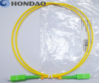 Cordon de raccordement fibre optique SC/APC SC/UPC, SMF 9/125µm, Monomode, 3,0 mm, LSZH, 1 m, Simplex, SC/APC-SC/APC, G657A1
