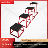 Equipo de Gimnasio, Plataforma Pliométrica para Entrenamiento de Velocidad, Caja Pliométrica de Acero para Ejercicios de Salto