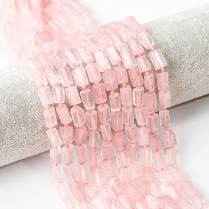 Cuentas <span class=keywords><strong>de</strong></span> tubo <span class=keywords><strong>de</strong></span> morganita para fabricación <span class=keywords><strong>de</strong></span> collares, joyería <span class=keywords><strong>de</strong></span> piedras preciosas <span class=keywords><strong>de</strong></span> 7x11mm - Product Image 4