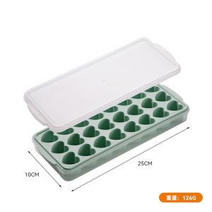 Gran oferta hogar DIY silicona cubo de hielo casero con tapa 24 rejilla gránulos de hielo molde de fondo suave garra de gato modelo de hielo en forma de corazón - Product Image 6